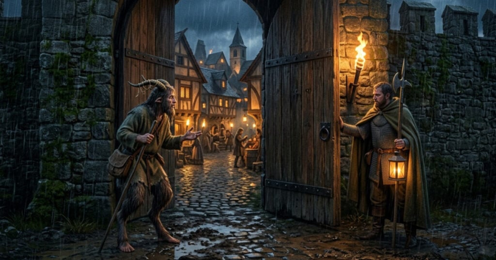 Lies mehr über den Artikel Faun Crashes Gate in Epic Rainy Night – Kimel Drago Tale
