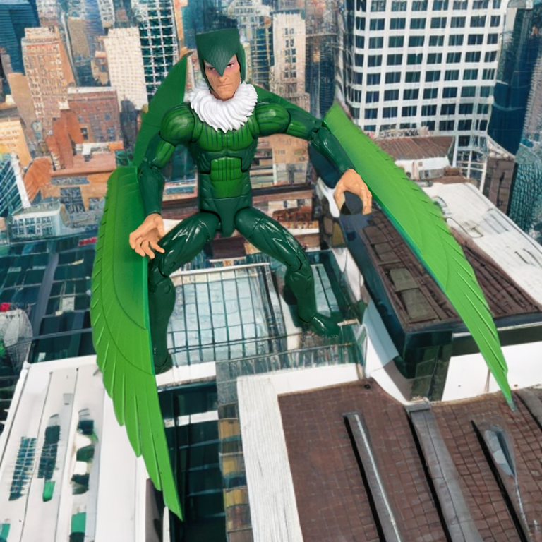 Vulture action figure added to the Insidious Six in the Six Forgotten Warriors arc of Spider-Man TAS.