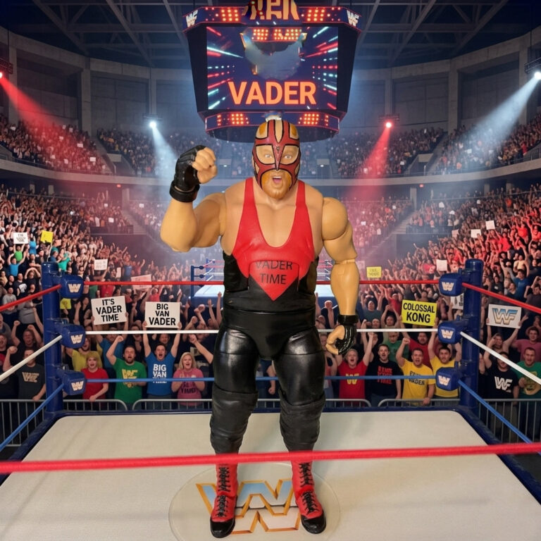 Big Van Vader action figure making his explosive WWF debut at the 1996 Royal Rumble.