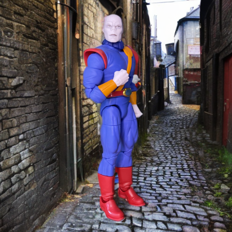 Chameleon action figure demonstrating his image inducer technology in Spider-Man TAS Insidious Six storyline.