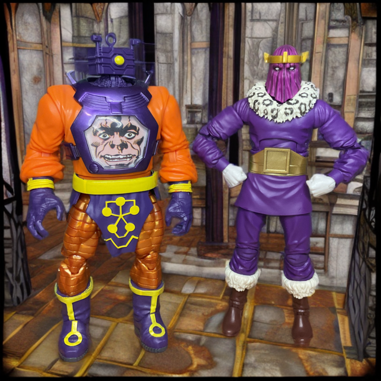 Arnim Zola collaborating with Baron Heinrich Zemo during World War II on expandable androids.