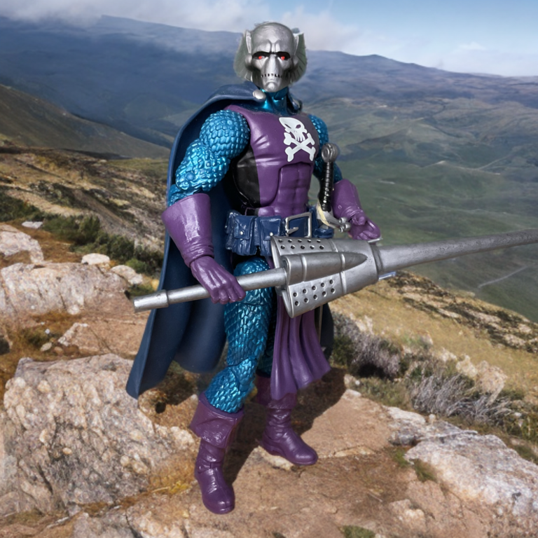 Dreadknight Bram Velsing action figure in steel armor.