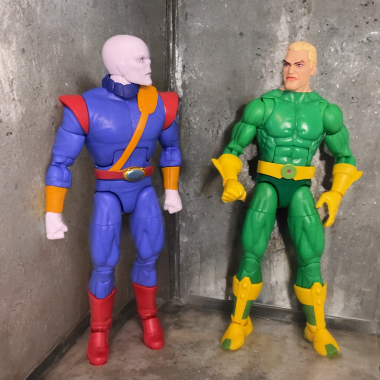 Chameleon action figure orchestrating the prison breakout that created the Insidious Six in Spider-Man: The Animated Series.
