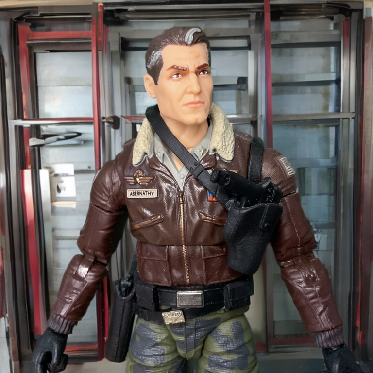G.I. Joe General Hawk figure showcasing the dark hair and upgraded command uniform.