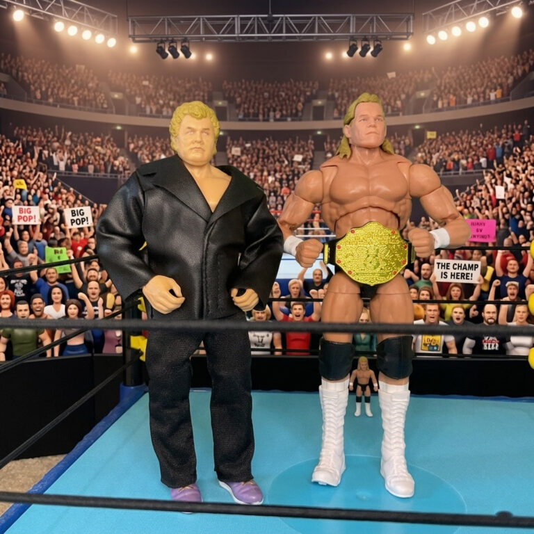 Lex Luger action figure as WCW World Heavyweight Champion.