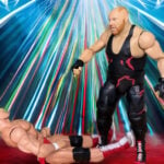 Action figure recreation of the real fight between Big Van Vader and Paul Orndorff at WCW Center Stage on August 30, 1995, featuring detailed custom figures from Fantasy Action Figures.