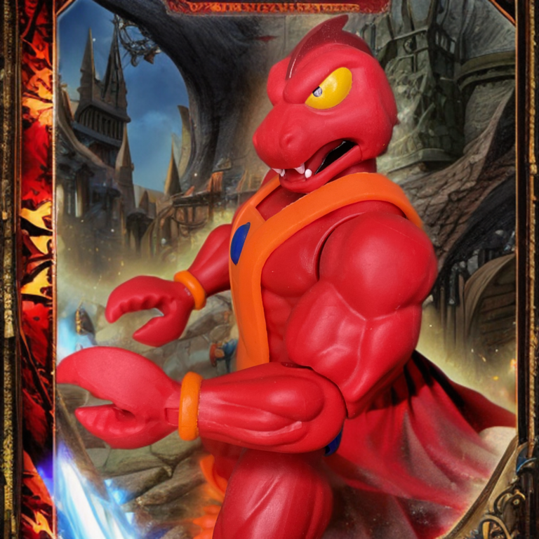 Side profile of the Filmation-style Clawful action figure from MOTU Origins.