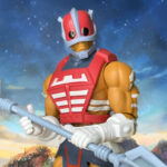 Masters of the Universe Origins Zodac 200x Cartoon Collection action figure in powerful martial arts stance, showcasing detailed helmet and tribal markings.