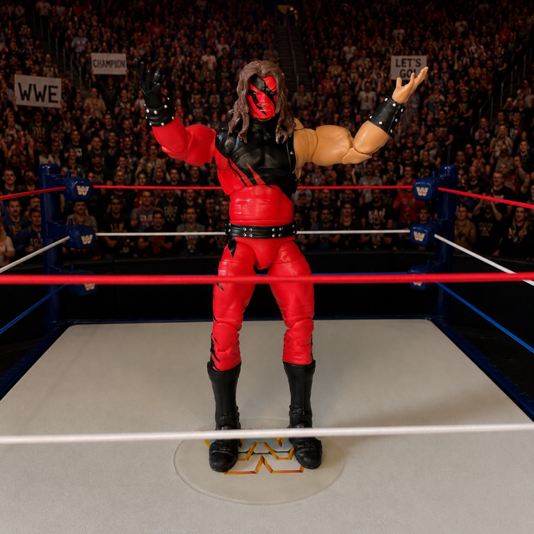 Kane action figure imagined with more clean wins over The Undertaker.