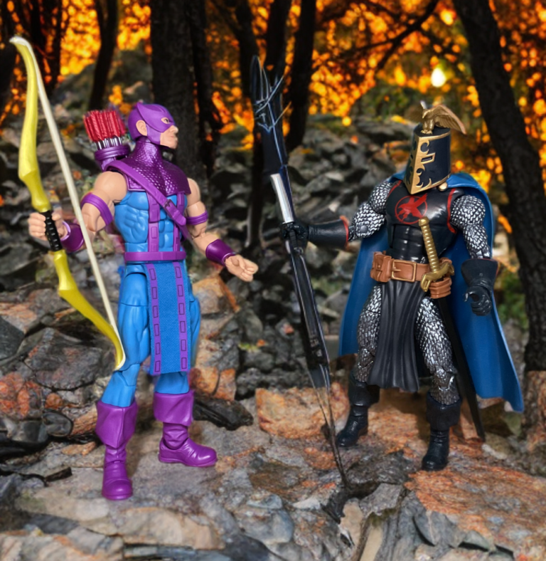 Black Knight action figure under Ebony Blade curse influence.