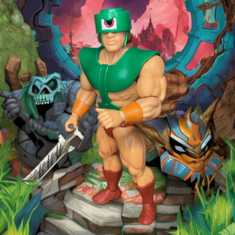 Tri-Klops using his all-seeing vision to scan the battlefield – Origins Cartoon Collection.