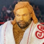 Big John Studd action figure posed powerfully, iconic WWF heel and 1989 Royal Rumble winner from Fantasy Action Figures.