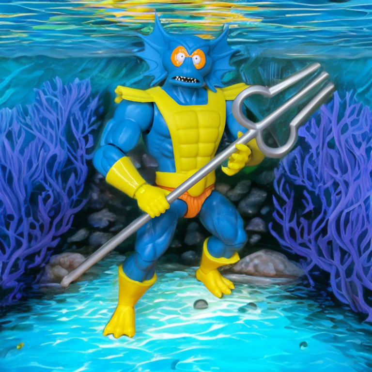 Front view of MOTU Origins Cartoon Collection Mer-Man action figure. Image 2