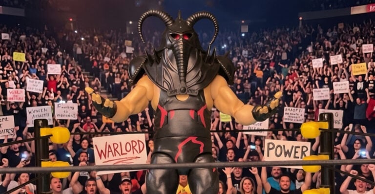 Fantasy Action Figures custom diorama of Big Van Vader in WWE/WWF, capturing his explosive debut, SummerSlam clash with Shawn Michaels, and career challenges.