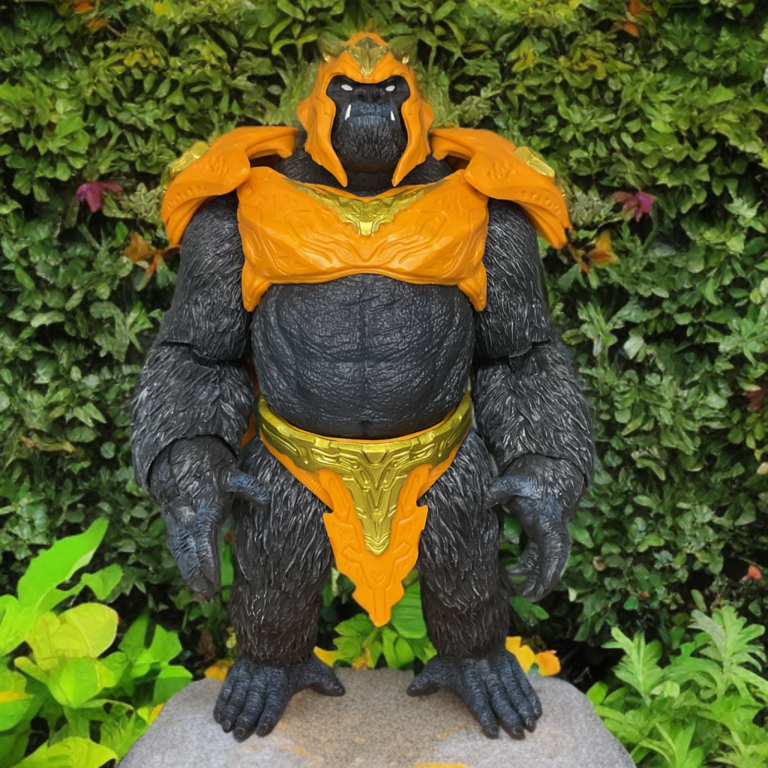 Front view of McFarlane Toys Gorilla Grodd action figure showing comic-accurate muscular sculpt and fierce face.