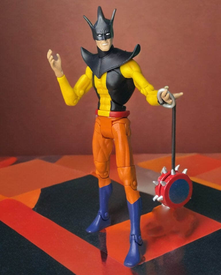 DC Universe Classics Toyman with spiked yo-yo accessory.