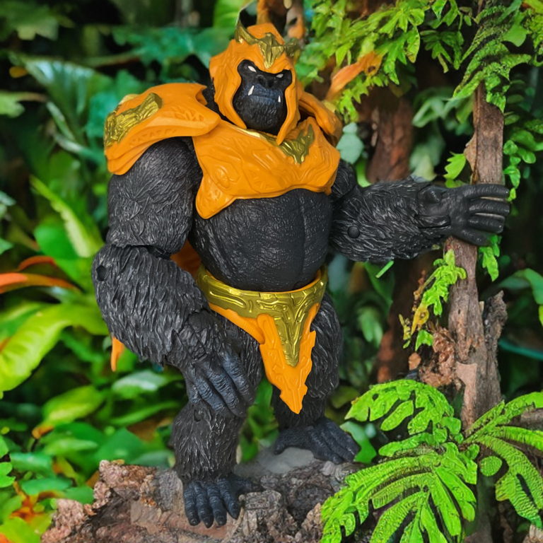 Gorilla Grodd McFarlane figure in telepathy pose representing his iconic mind control abilities.