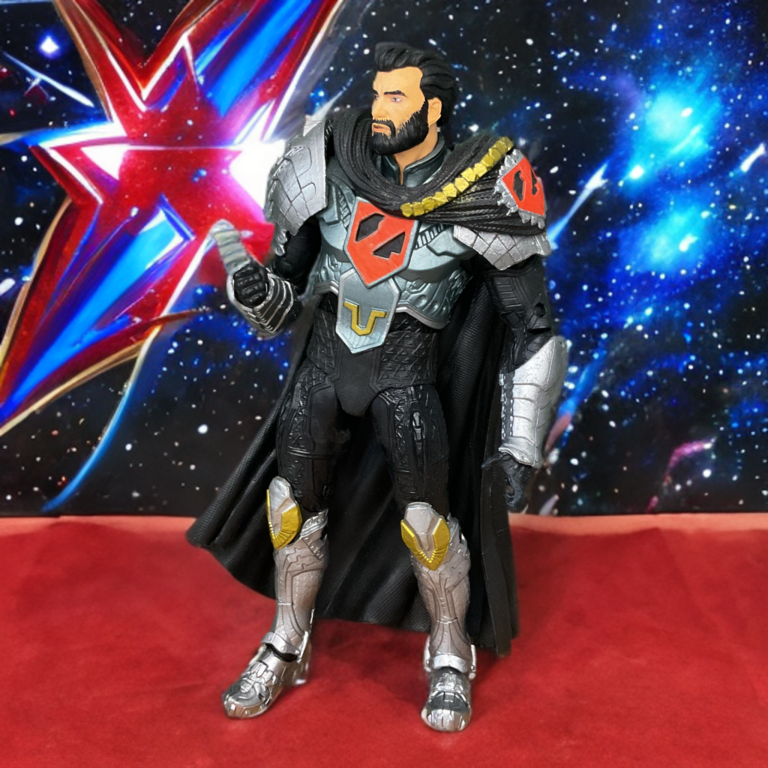 DCアクションフィギュア「ゾッド将軍」の横顔。.