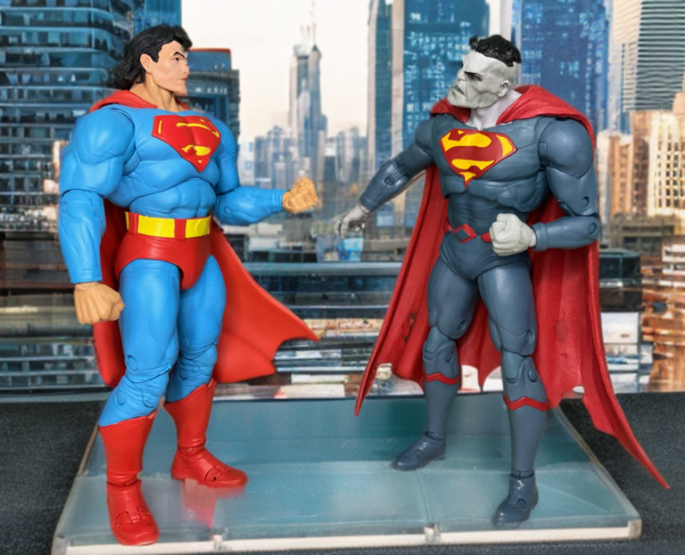 Bizarro Rebirth figure standing powerfully, symbolizing the tragic opposite of Superman.